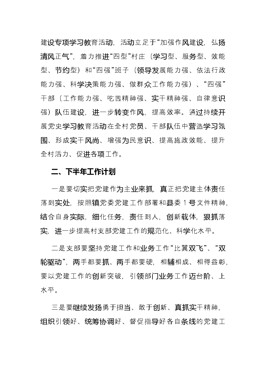 2022年村党支部半年工作总结.docx,第4页预览
