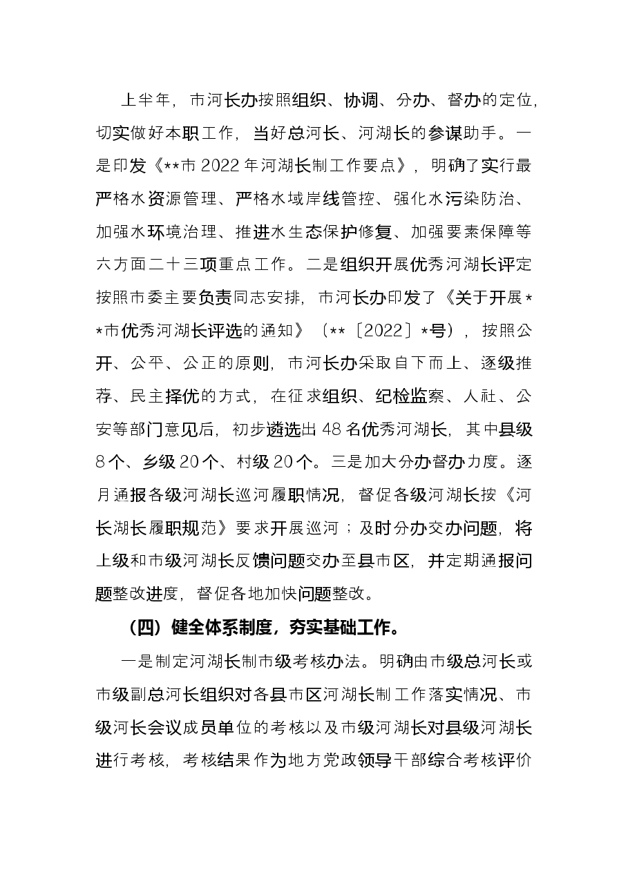 2022年上半年全市河湖长制工作总结.docx,第3页预览