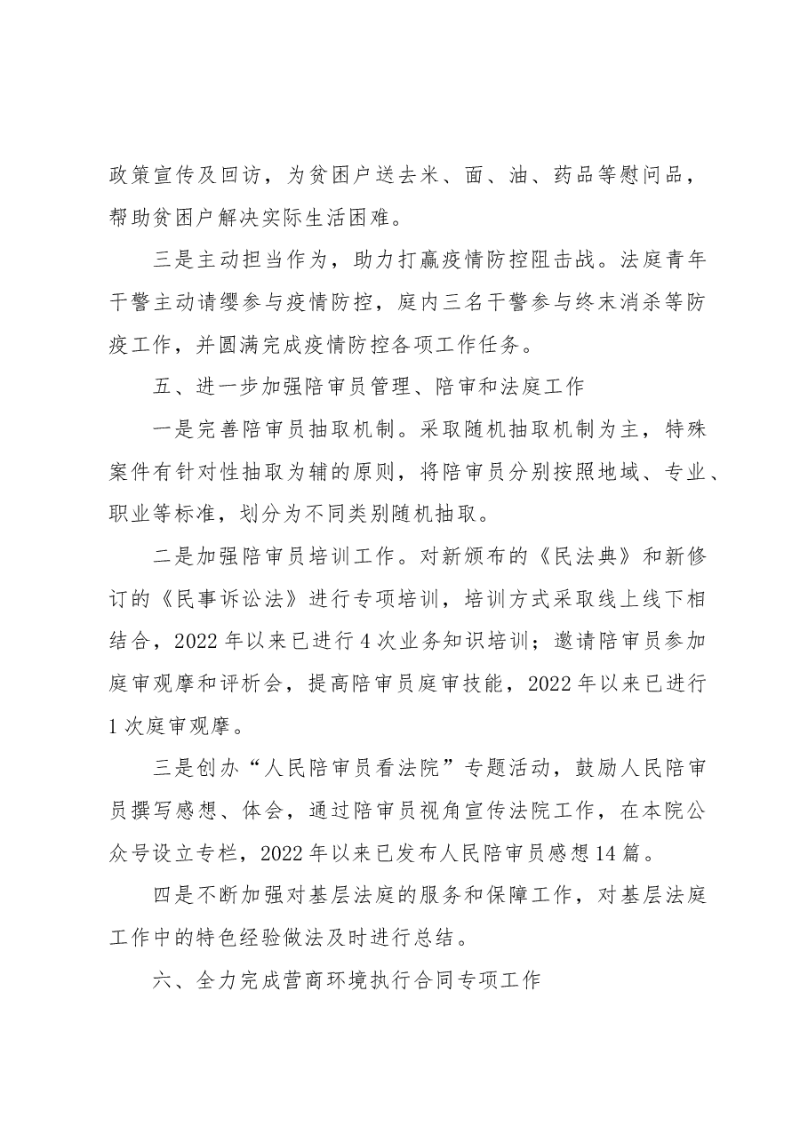 XX庭2022年度工作总结.docx,第3页预览
