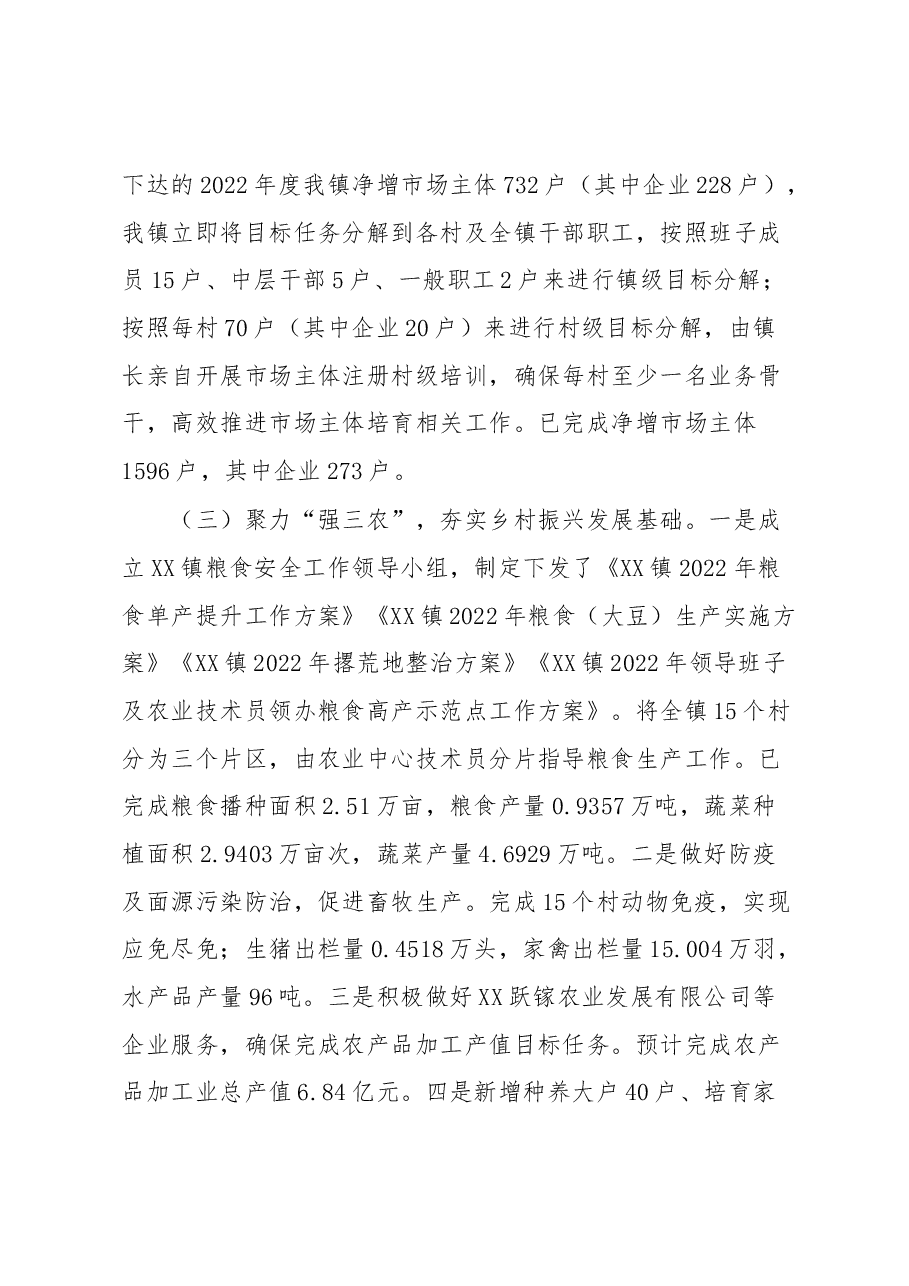 XX镇2022年度落实“强省会”高质量发展工作总结.docx,第4页预览