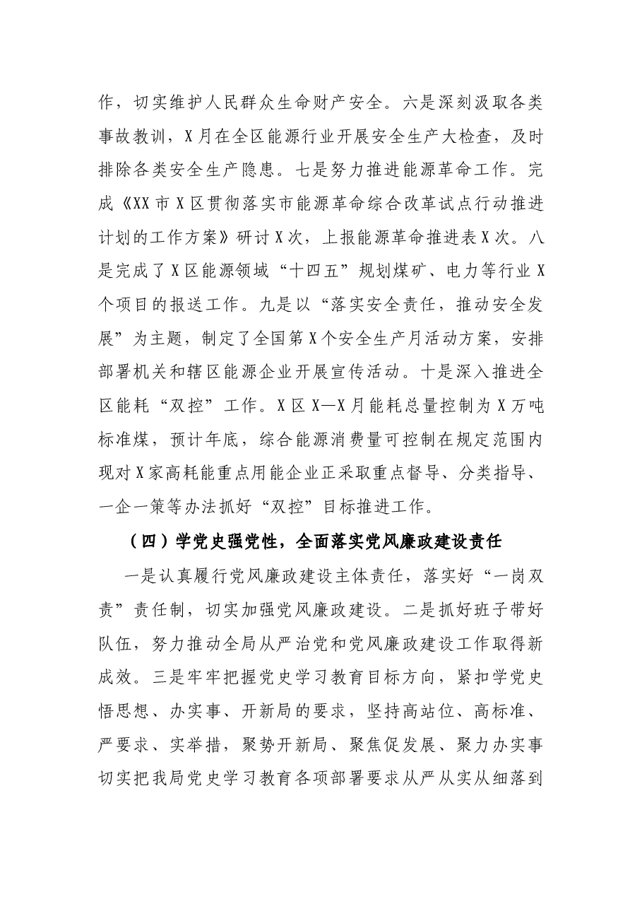 区能源局X年工作总结暨工作计划.docx,第4页预览