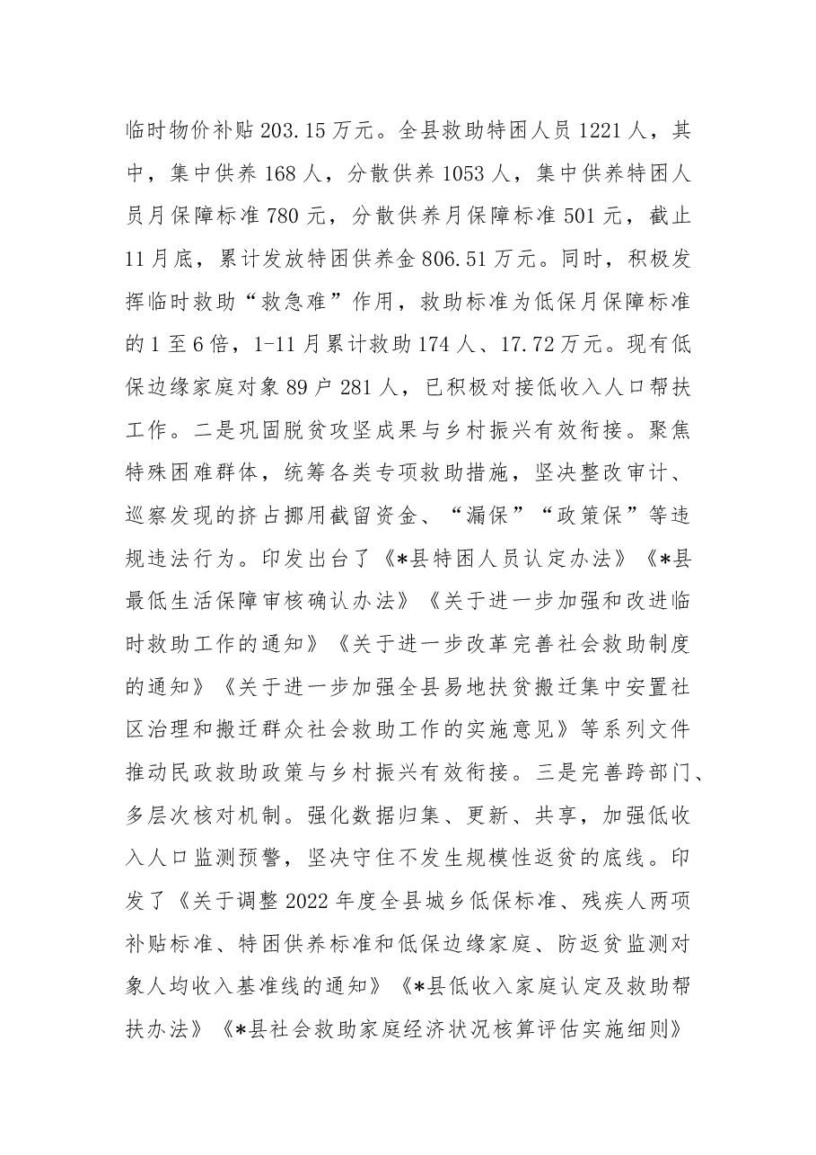 2022年全县民政工作总结.docx,第2页预览