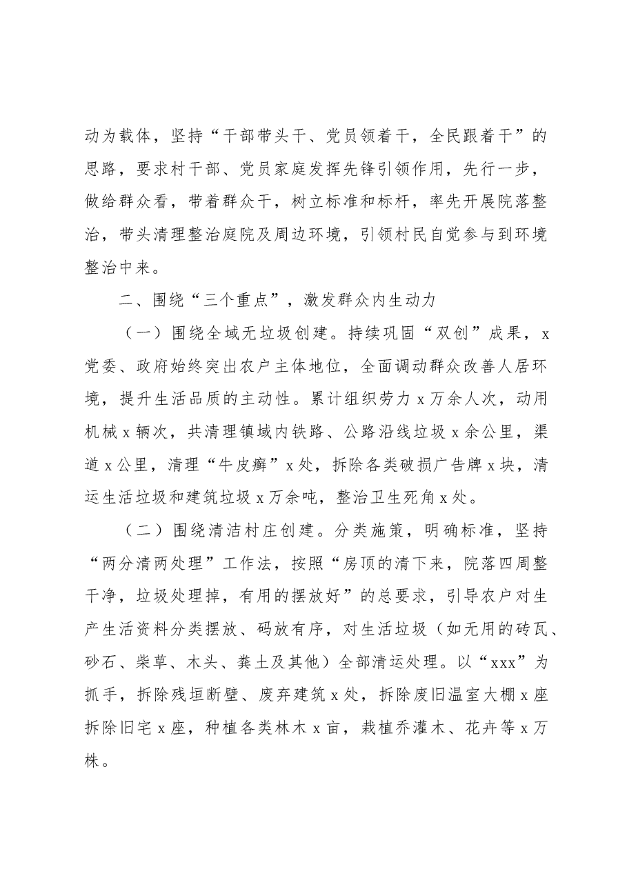 2022年农村人居环境整治工作总结.docx,第2页预览