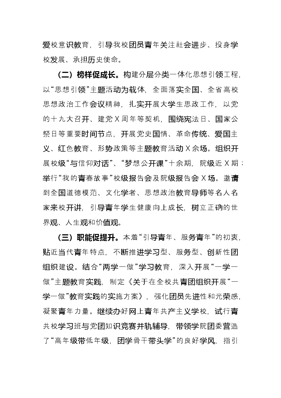 科技大学共青团工作总结.docx,第2页预览