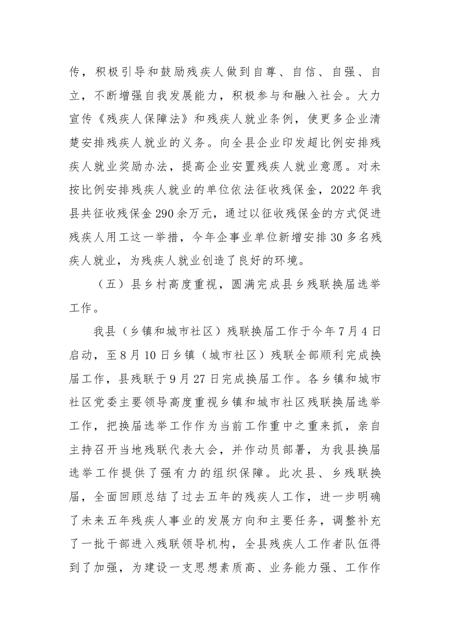 残联2022年工作总结及2023年工作计划.docx,第4页预览