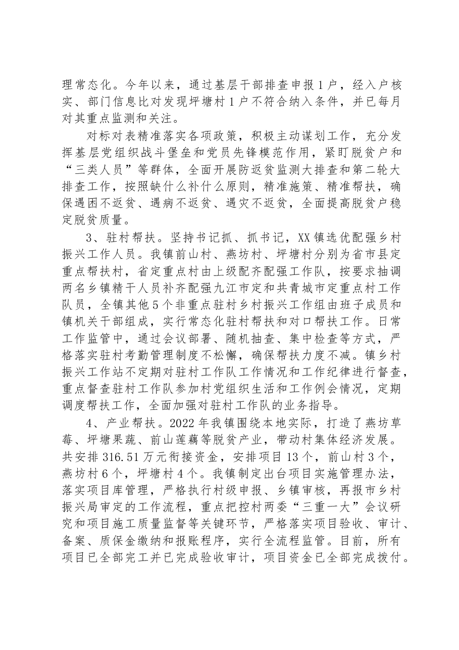 XX镇2022年度乡村振兴工作总结.docx,第2页预览
