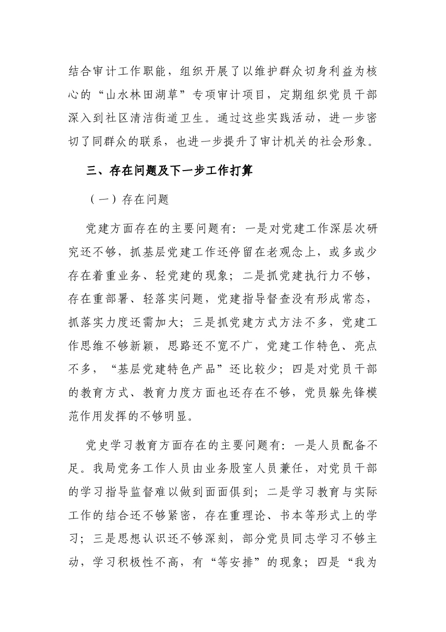 X县审计局党支部2021年党建工作总结.docx,第4页预览