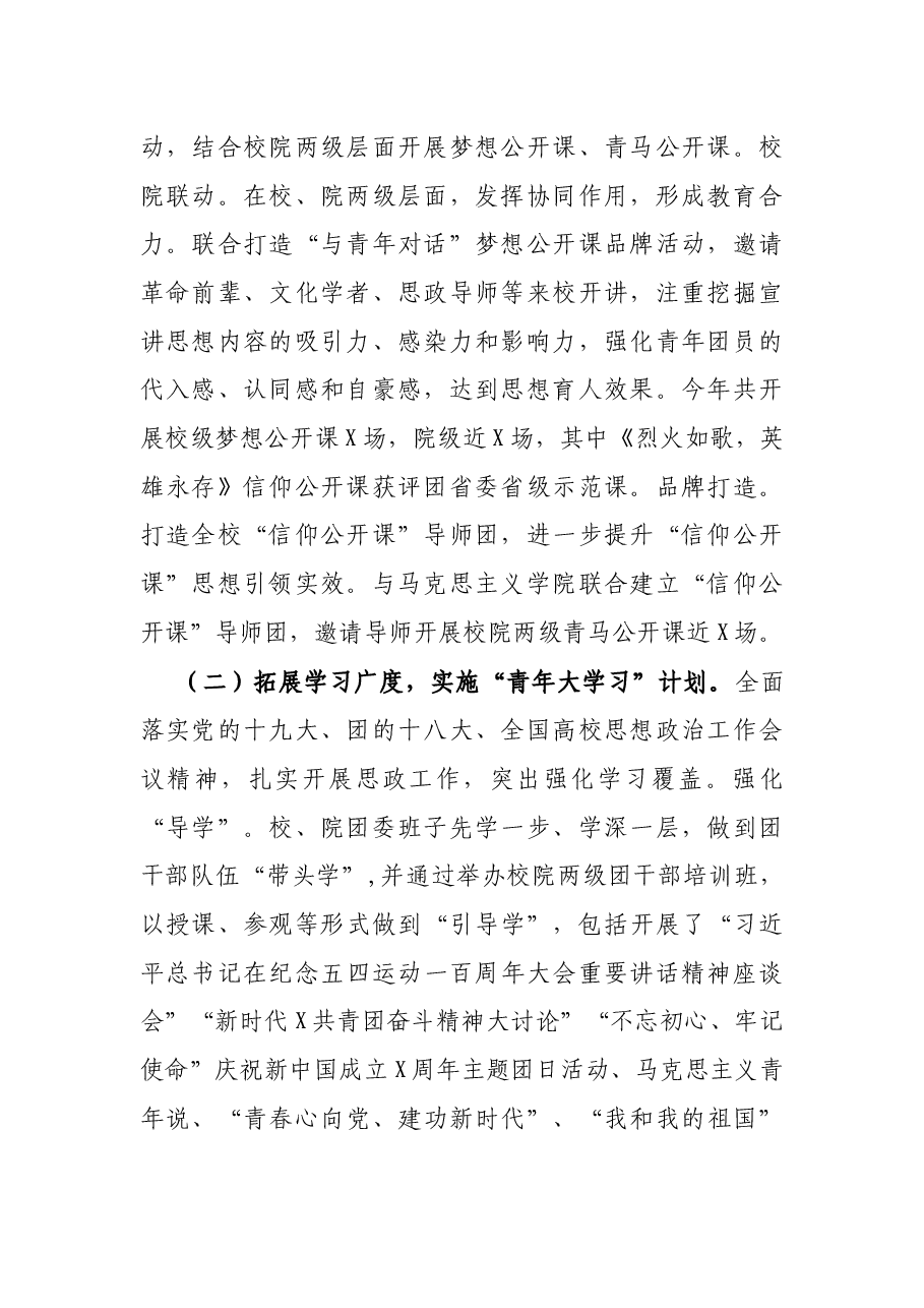 科技大学共青团年度工作总结.docx,第2页预览