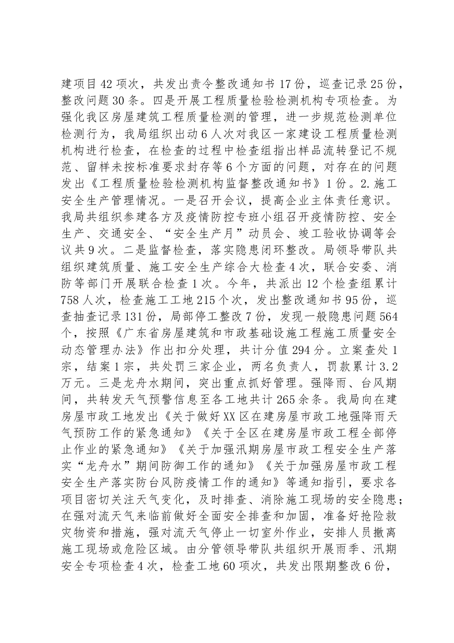 XX市XX区住房和城乡建设局2022年以来工作总结及2023年工作计划.docx,第4页预览