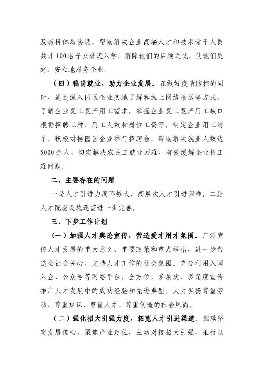 工业园区人才工作总结.docx,第3页预览