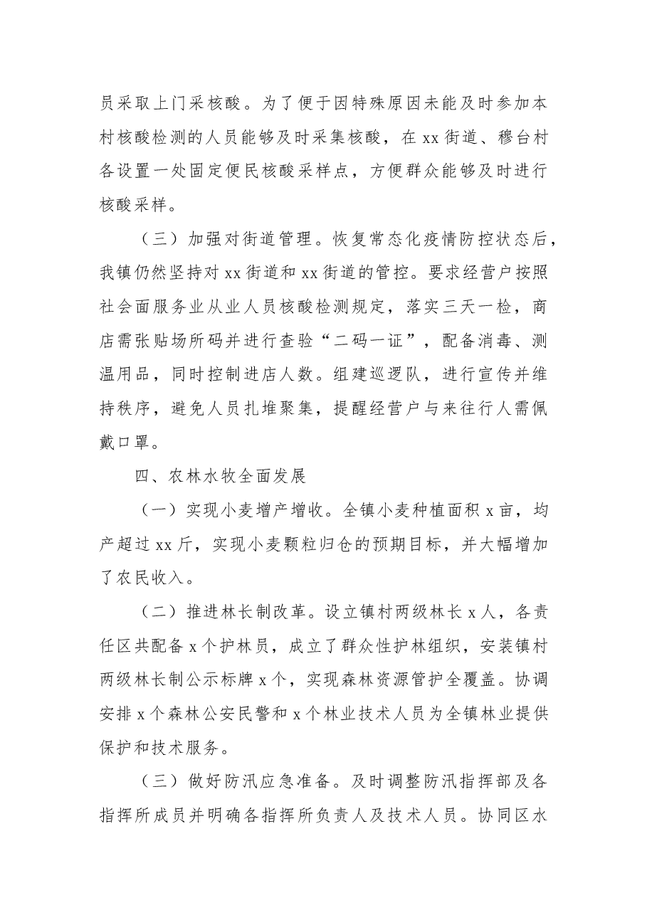某镇2022年工作总结及2023年工作谋划 .docx,第3页预览