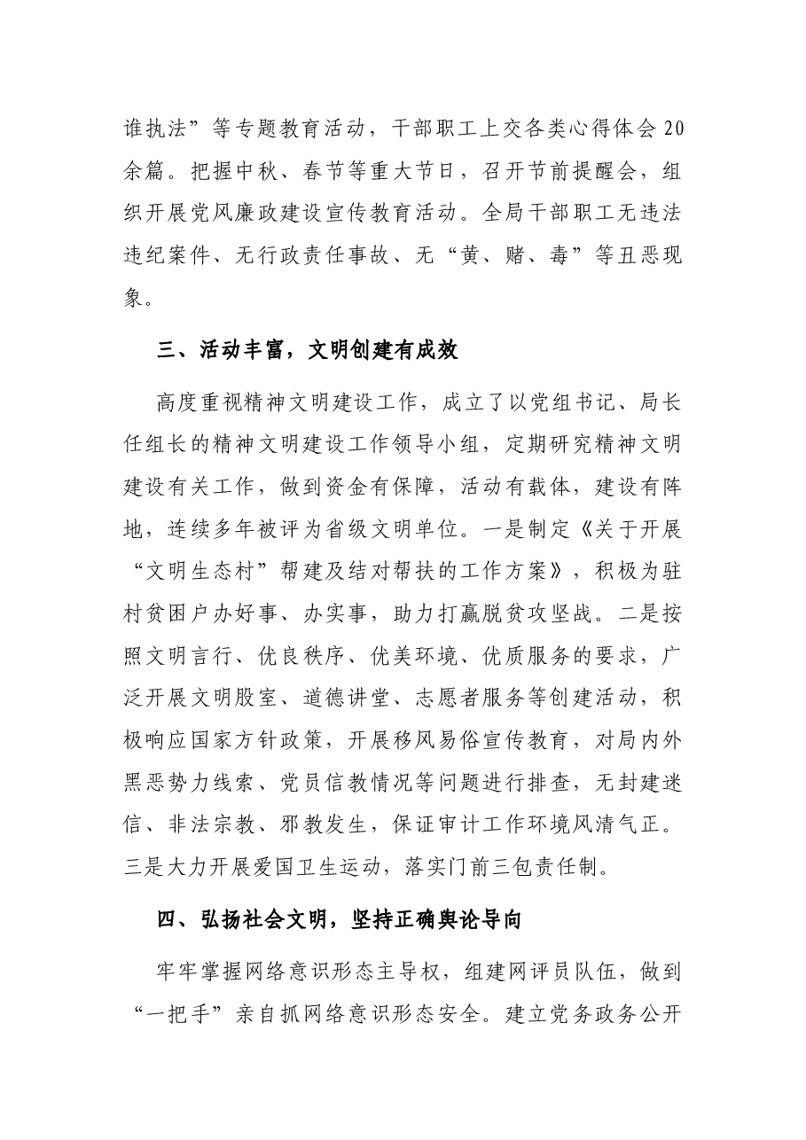 X县审计局上半年意识形态工作总结.docx,第2页预览