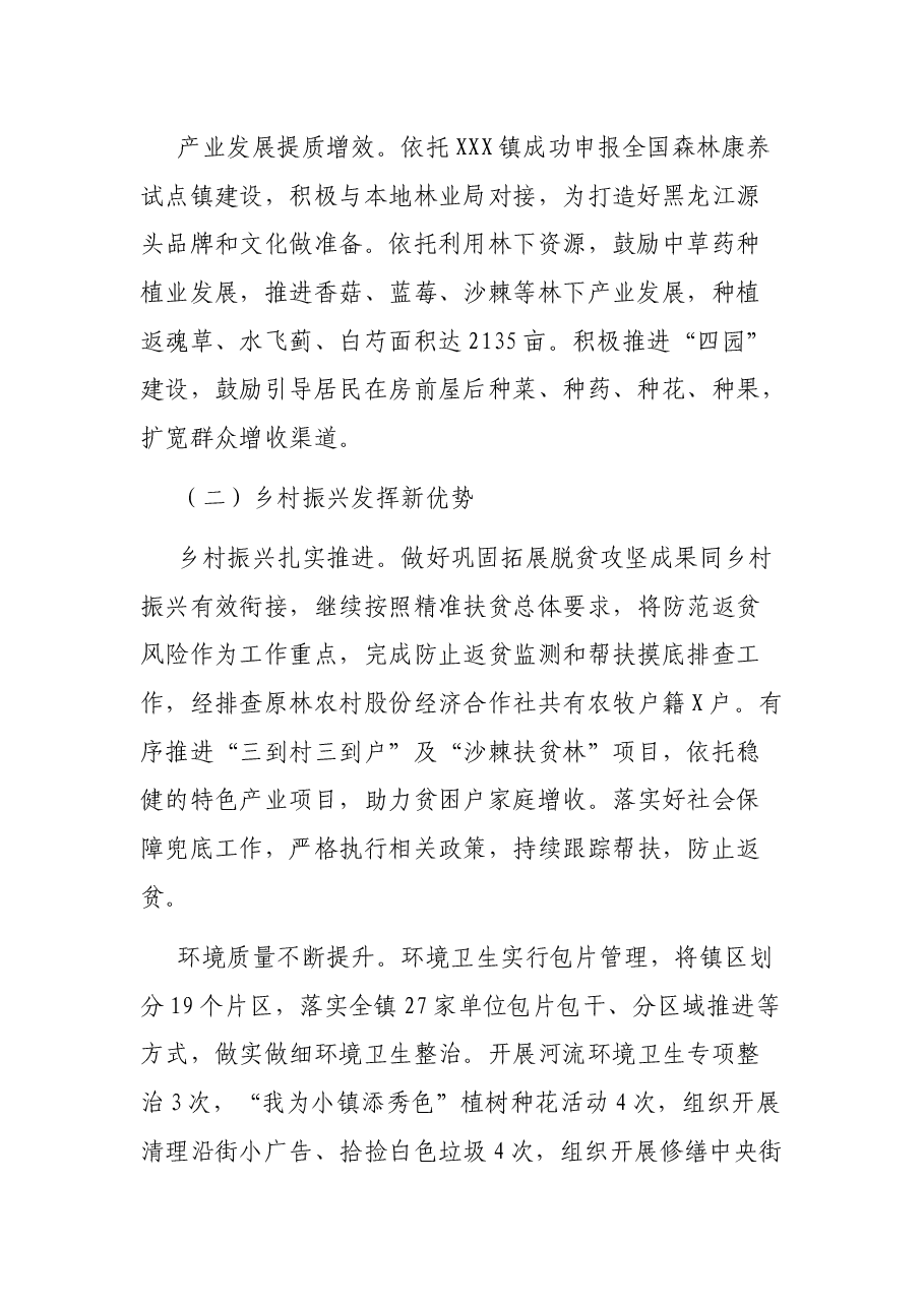 XX镇2021年上半年工作总结及下半年工作安排.docx,第2页预览