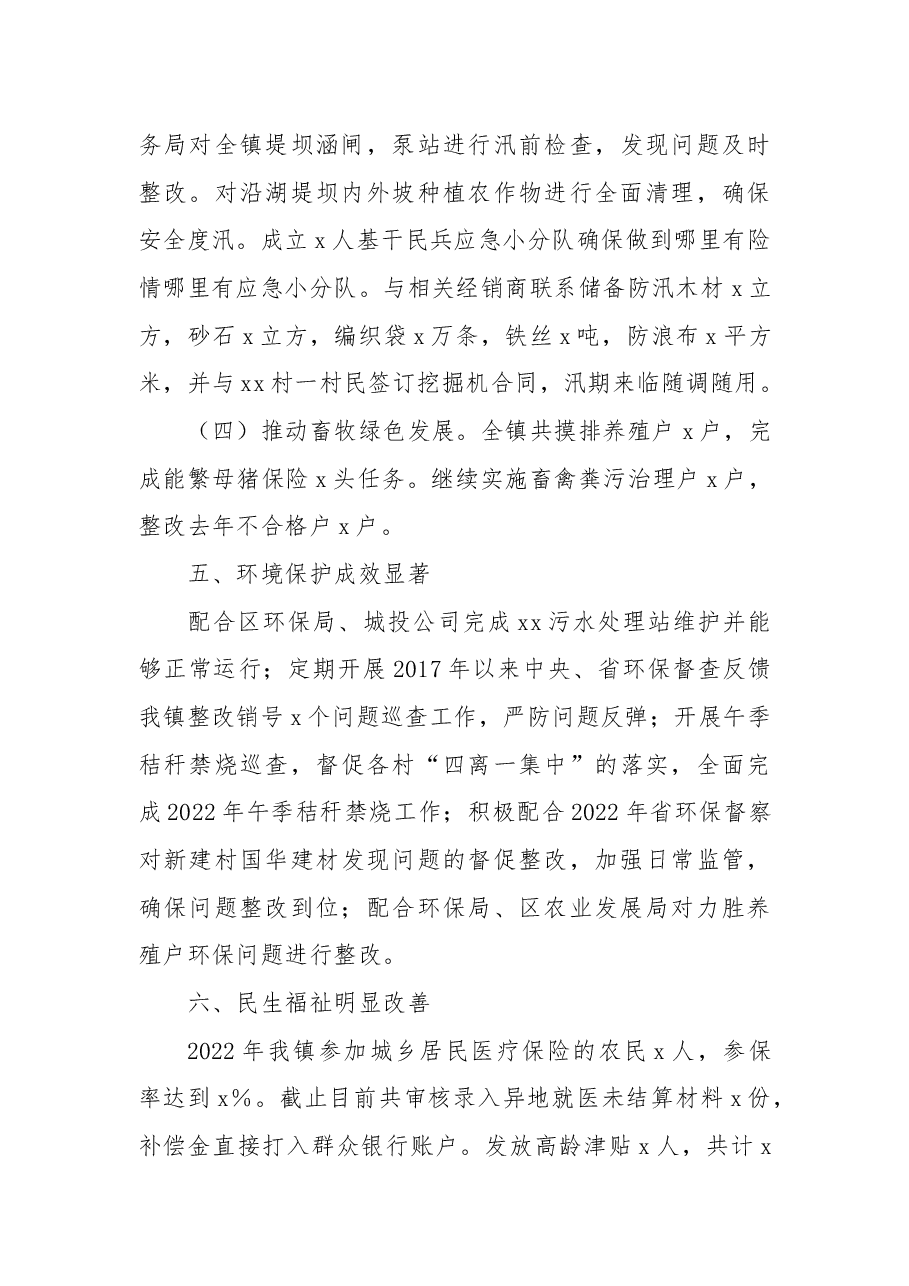 某镇2022年工作总结及2023年工作谋划 .docx,第4页预览