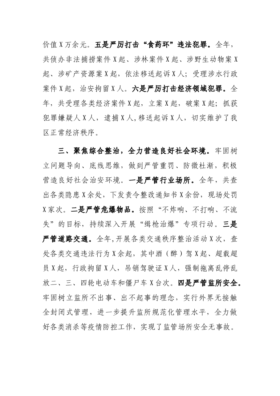 区公安局2021年工作总结报告.docx,第3页预览