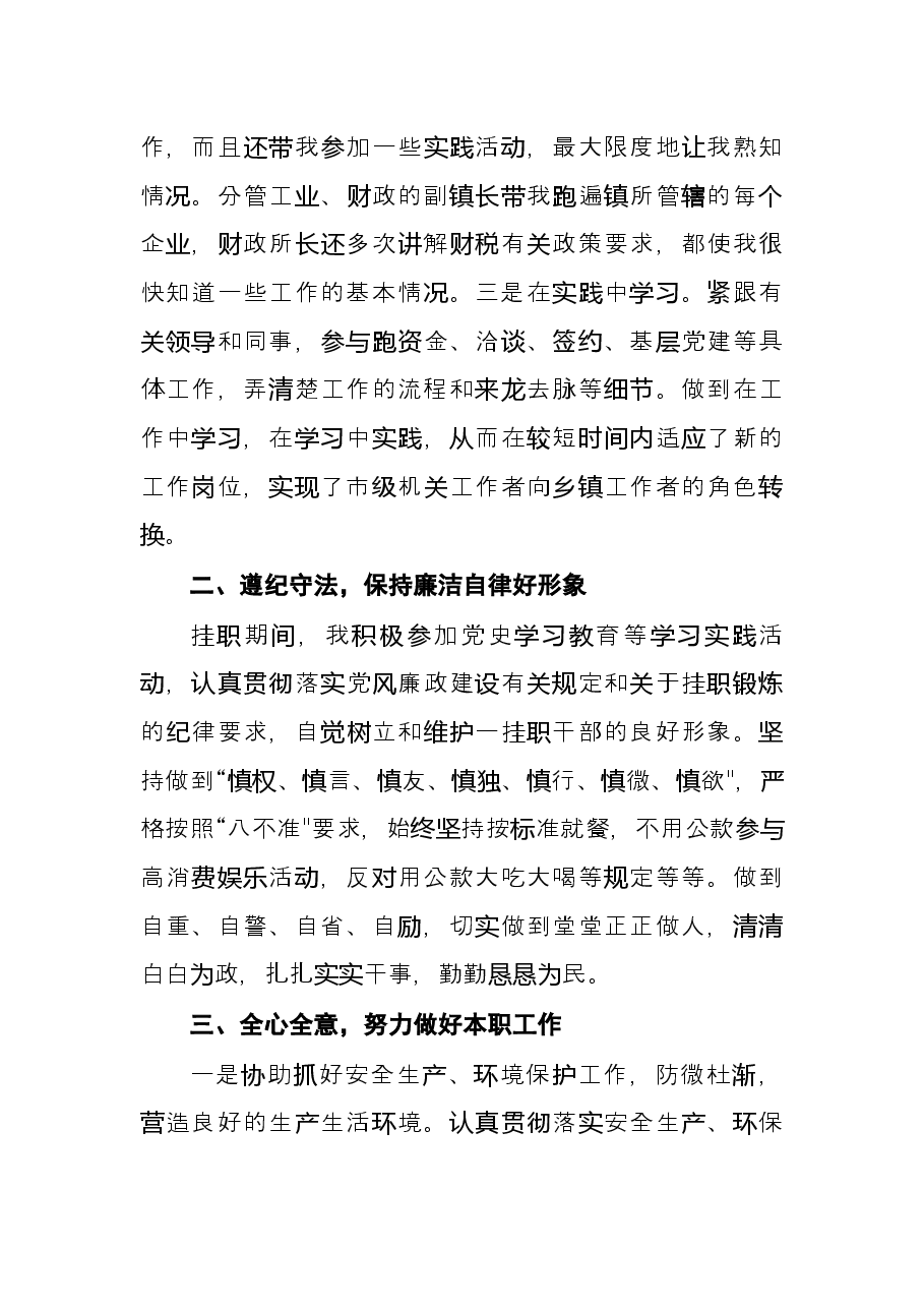 乡镇挂职干部工作总结.docx,第2页预览