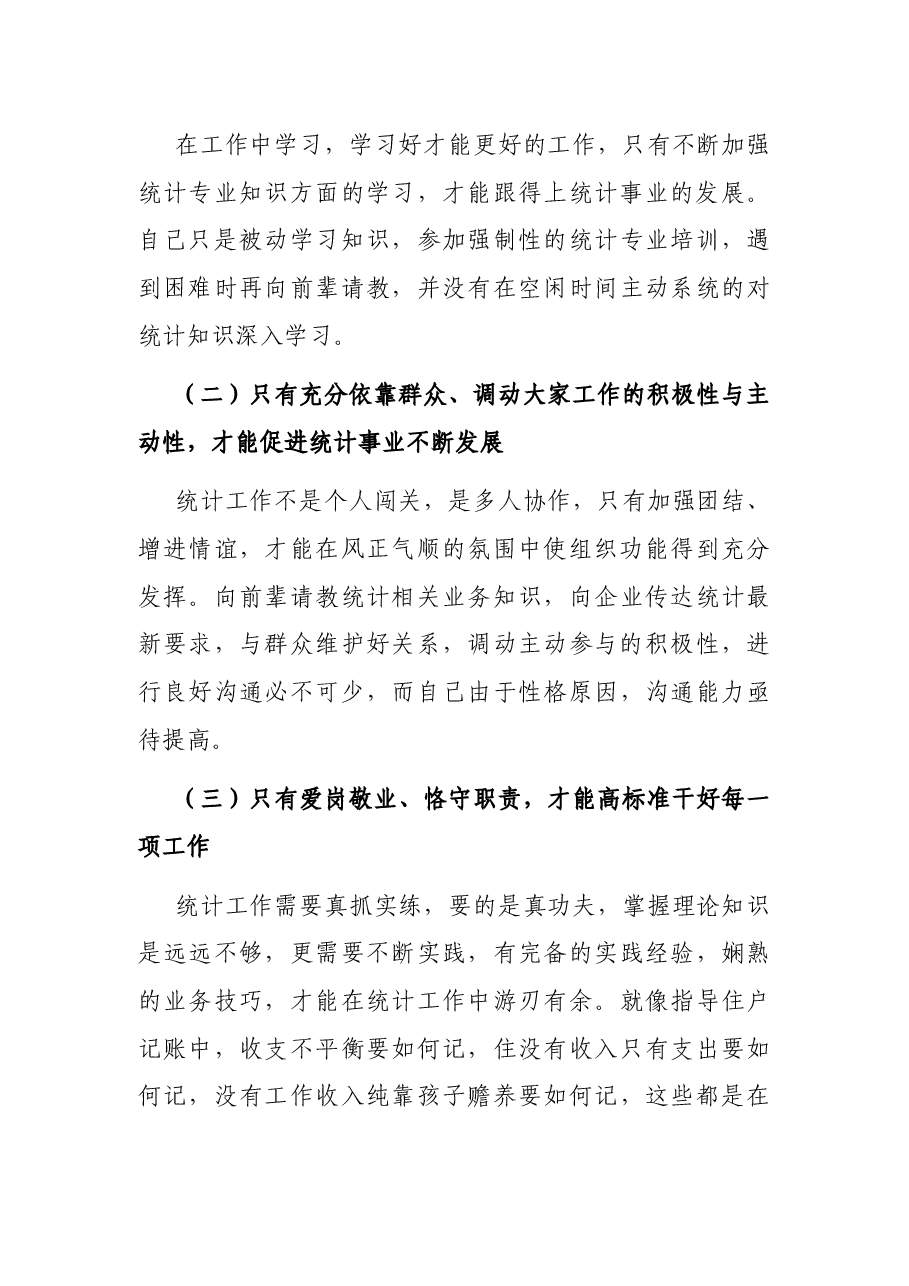 统计系统新进工作人员个人总结.docx,第3页预览
