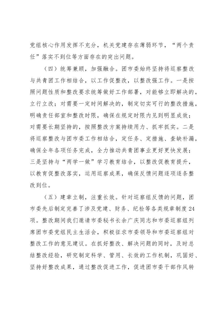 中共共青团濮阳市委党组关于巡察整改情况的通报.docx,第3页预览