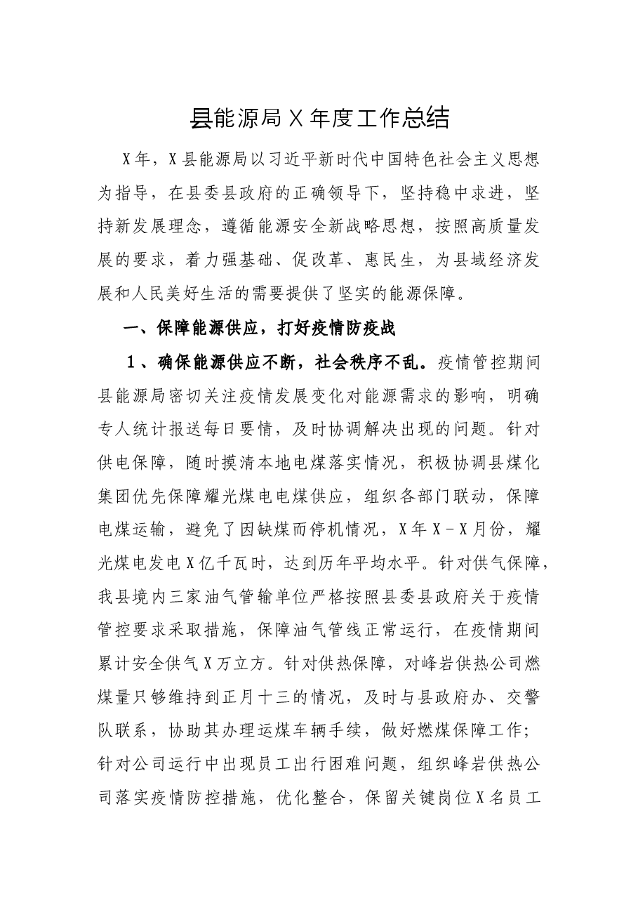 县能源局X年度工作总结.docx,第1页预览