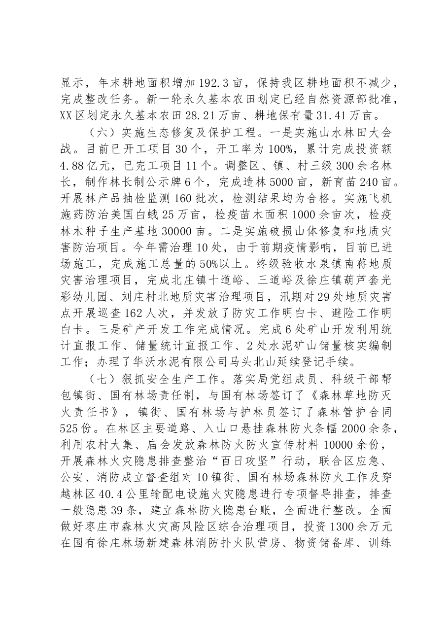 区自然资源局2022年工作总结及2023年工作计划.docx,第3页预览