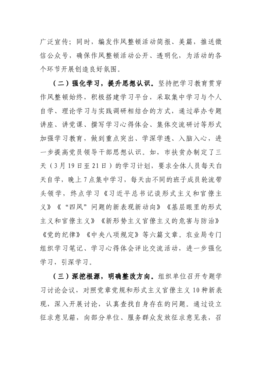 全市形式主义官僚主义作风整顿工作总结.docx,第2页预览