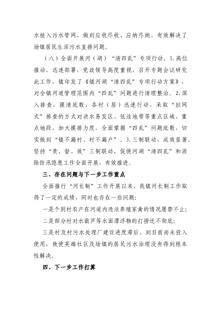 乡镇河长制工作情况总结.docx,第4页预览
