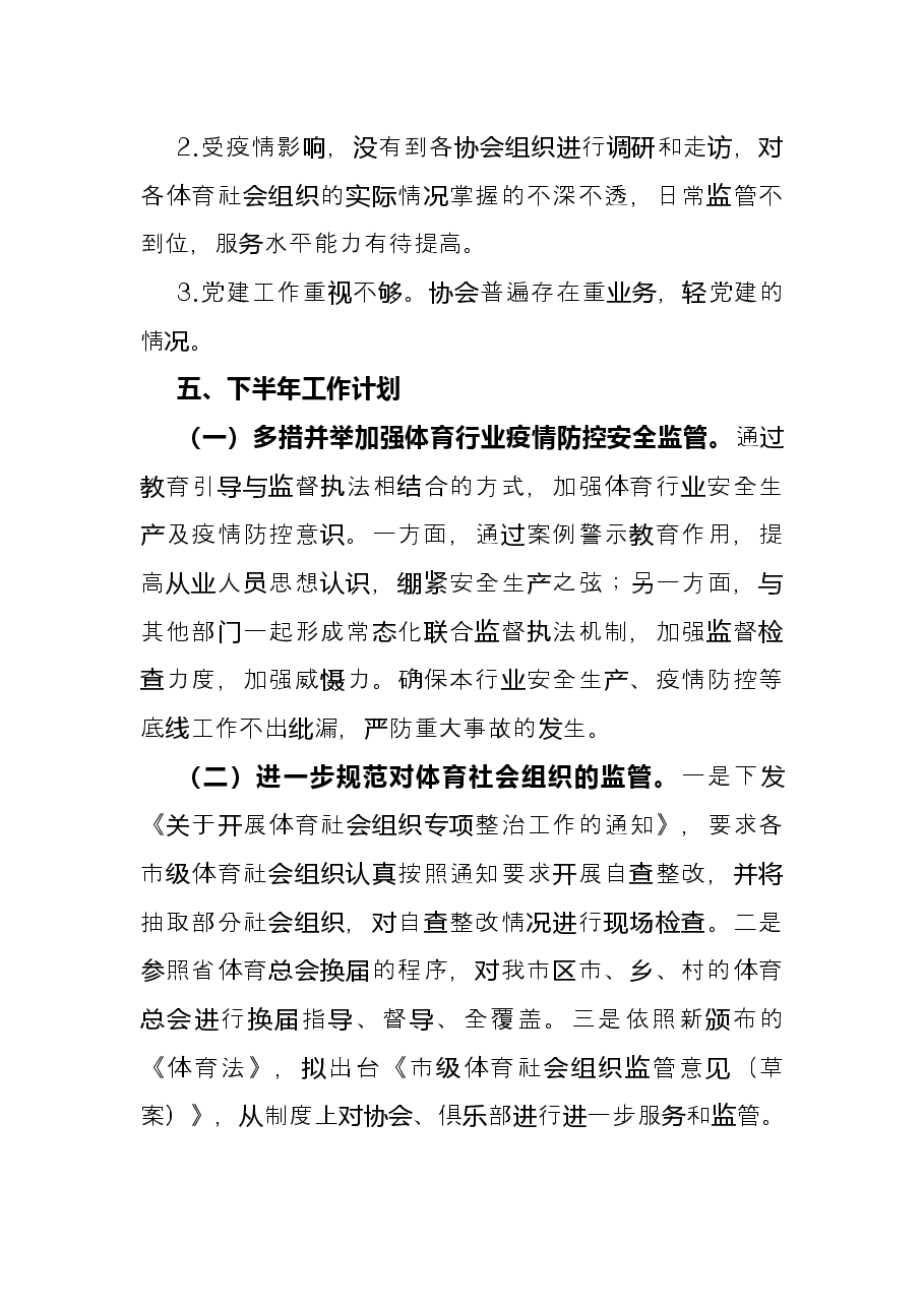 体育总会2022年上半年工作总结.docx,第4页预览