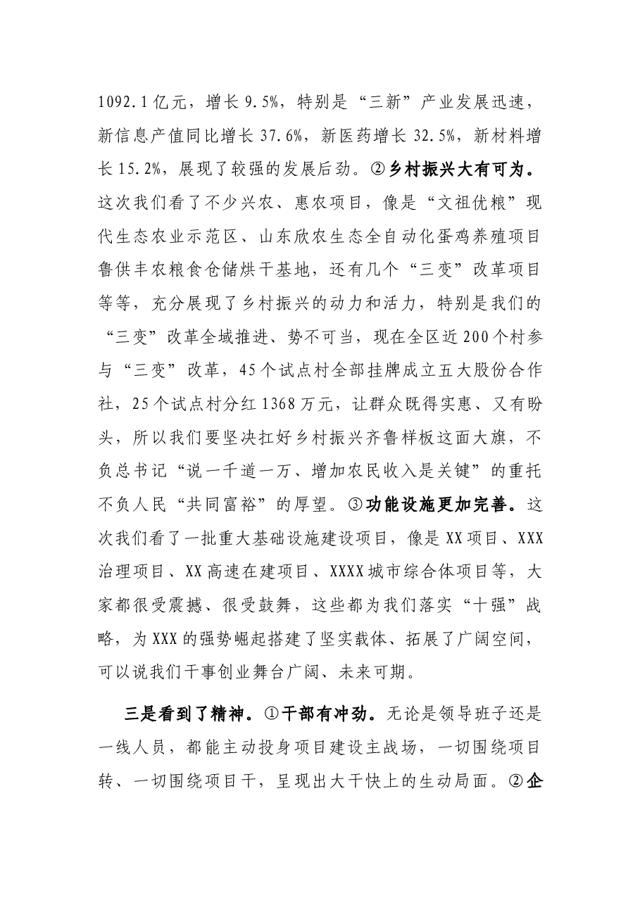 在全区重点项目建设观摩评议活动总结点评会议上的主持讲话.docx,第4页预览