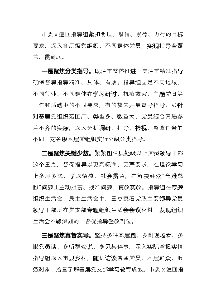 市委党史学习教育巡回指导组工作总结.docx,第3页预览