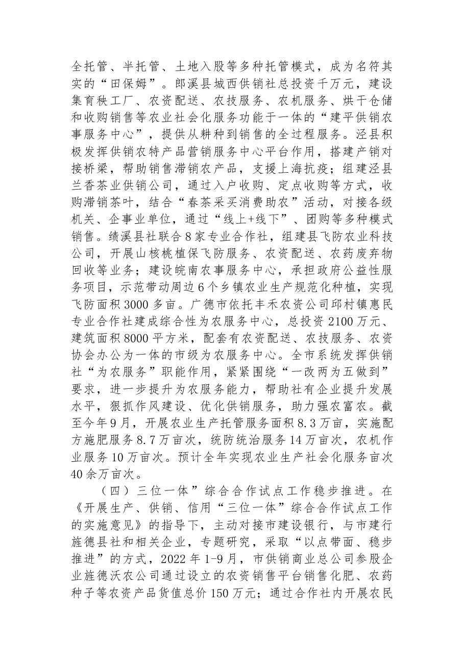市供销社2022年工作总结暨2023年工作计划.docx,第3页预览