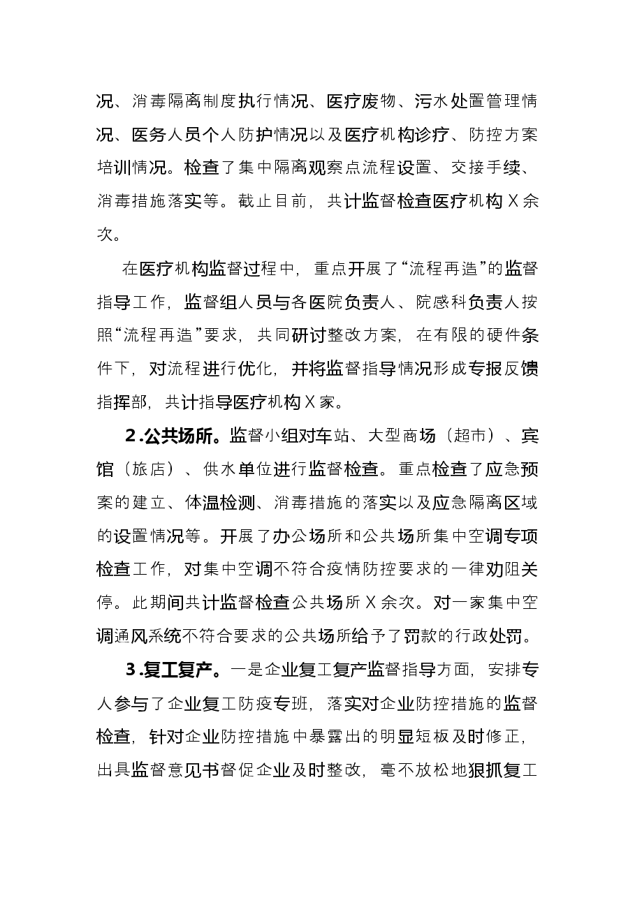 县卫生健康局X年行政执法监督工作总结.docx,第2页预览