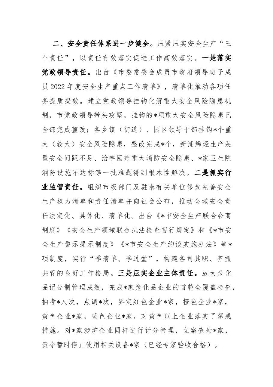 市应急管理局2022年安全生产工作总结.docx,第2页预览