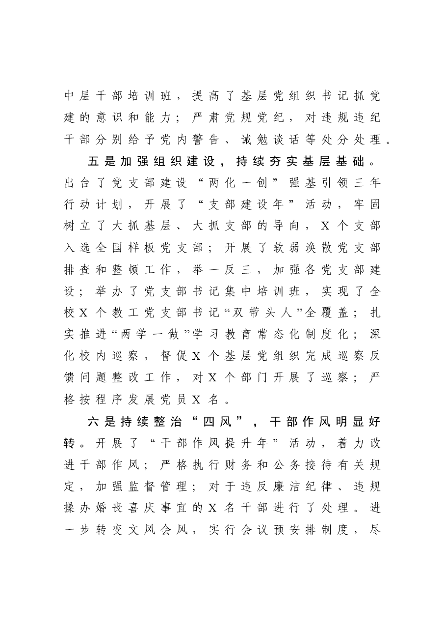 学校全面从严治党工作总结.docx,第4页预览