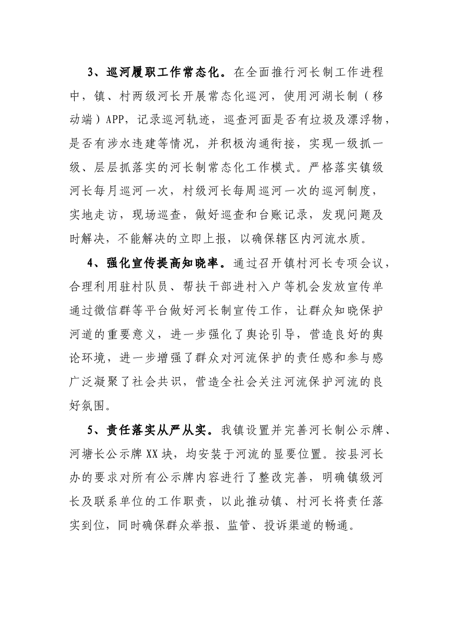 镇河长制工作2021年工作总结.docx,第3页预览