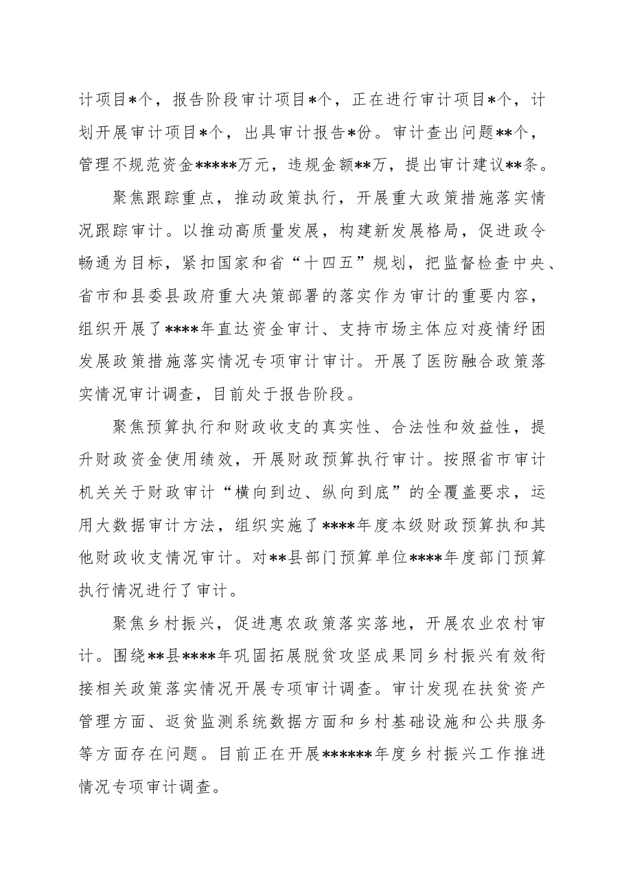 审计局2022年工作总结及2023年工作打算.docx,第3页预览
