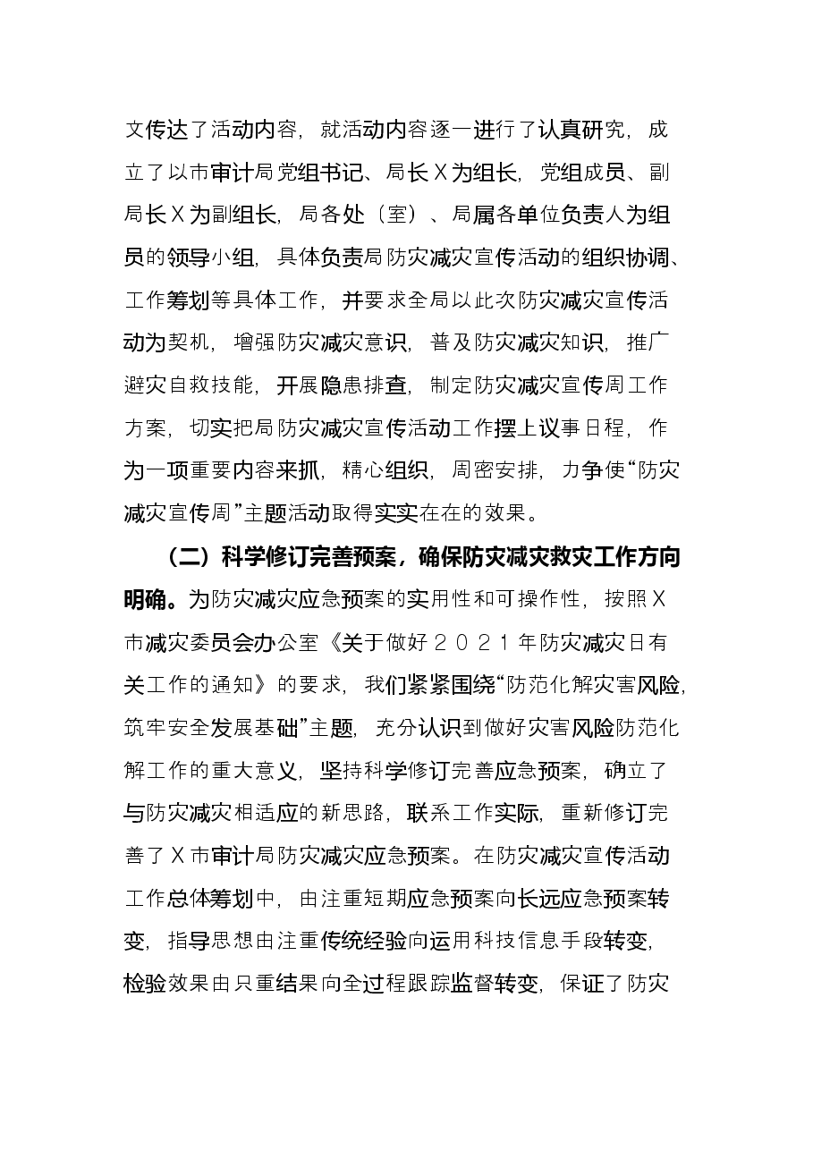 市审计局2021年防灾减灾救灾工作总结.docx,第2页预览