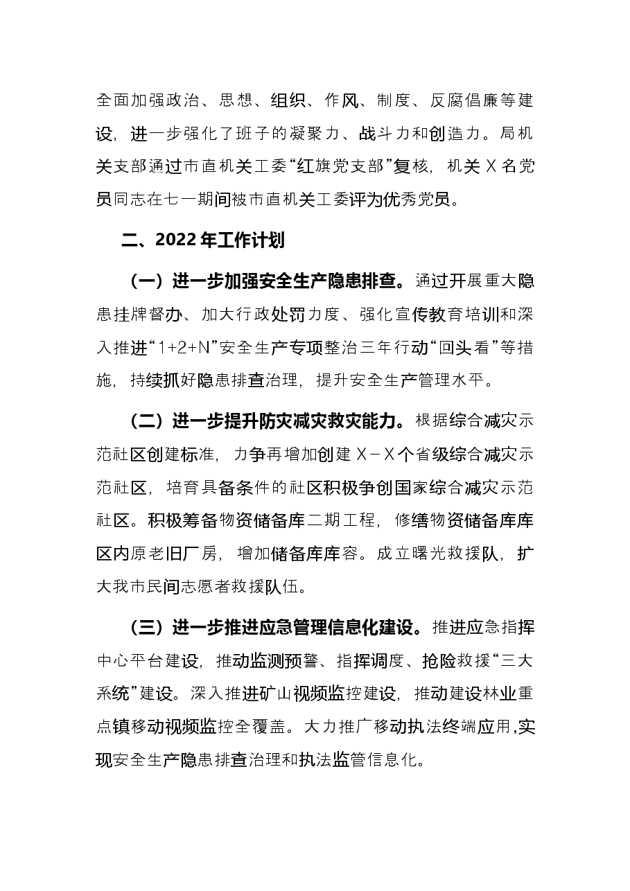市应急管理局2021年工作总结和2022年工作计划.docx,第4页预览