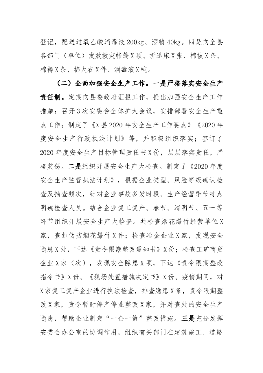 县应急管理局工作总结暨工作思路.docx,第2页预览