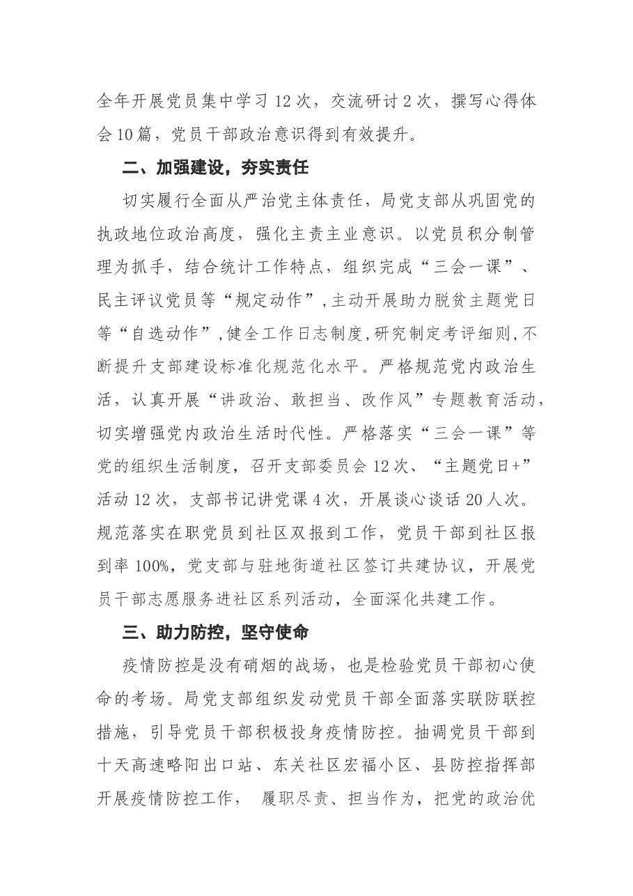 县统计局党建工作总结.docx,第2页预览