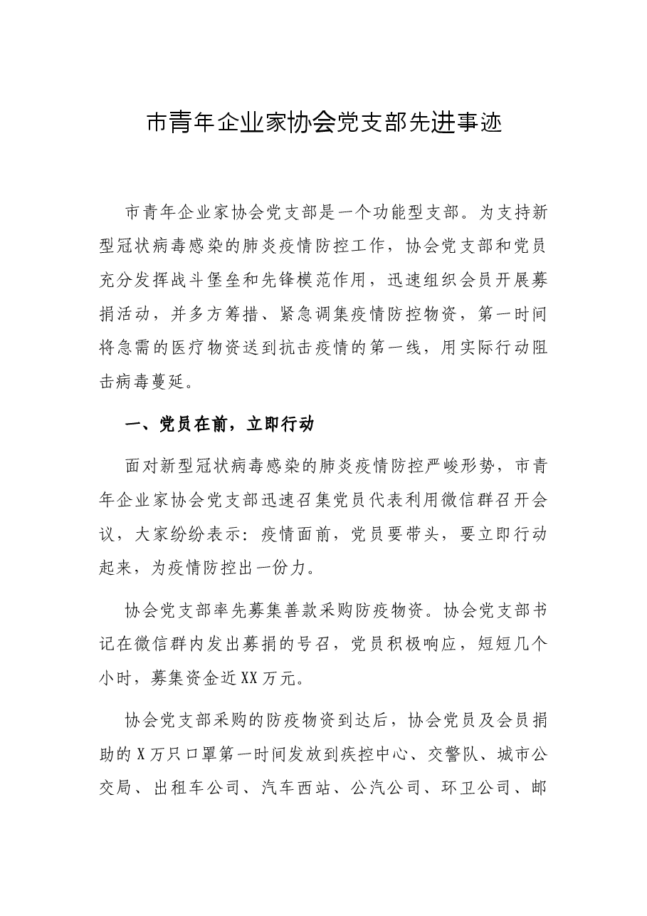 市青年企业家协会党支部先进事迹.docx,第1页预览