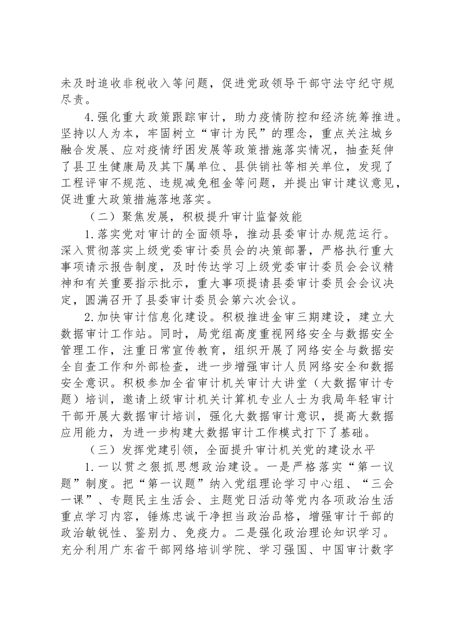 县审计局2022年工作总结和2023年工作计划.docx,第2页预览