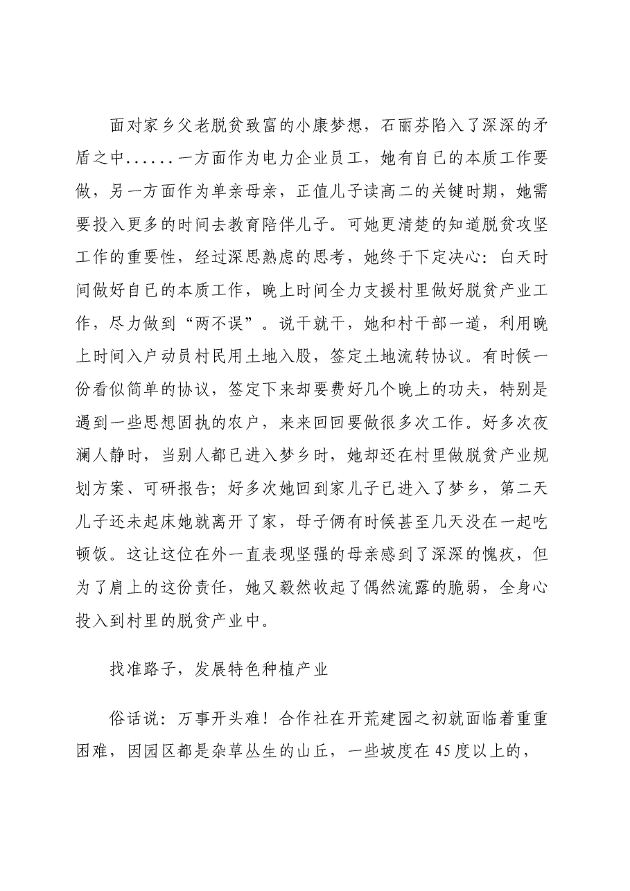 （9篇）脱贫攻坚先进事迹材料汇编.docx，第4页预览