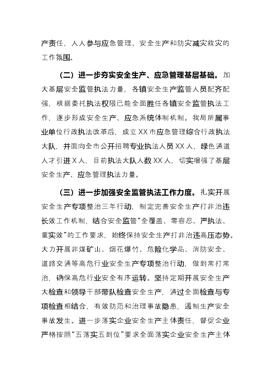 市应急管理局五年总结及计划.docx,第2页预览