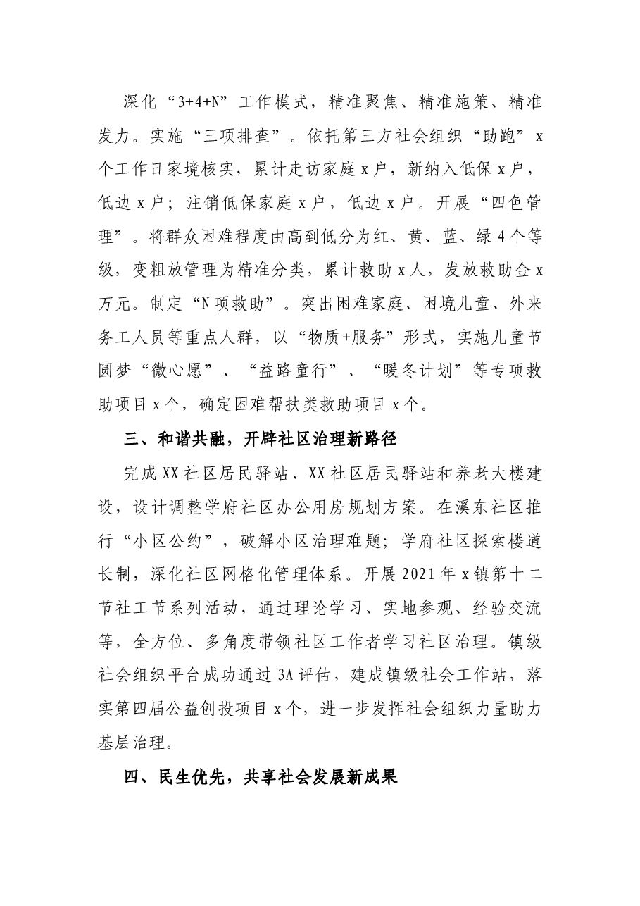 镇公共服务办公室、社会事务2021年工作总结.docx,第3页预览