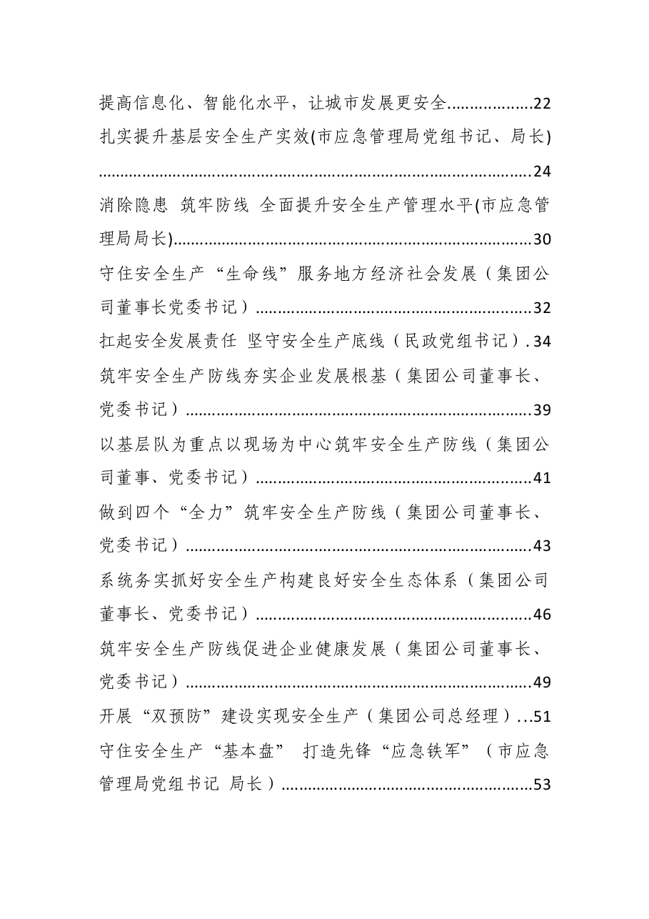 党员领导干部关于安全生产工作经验交流发言汇编.docx,第2页预览