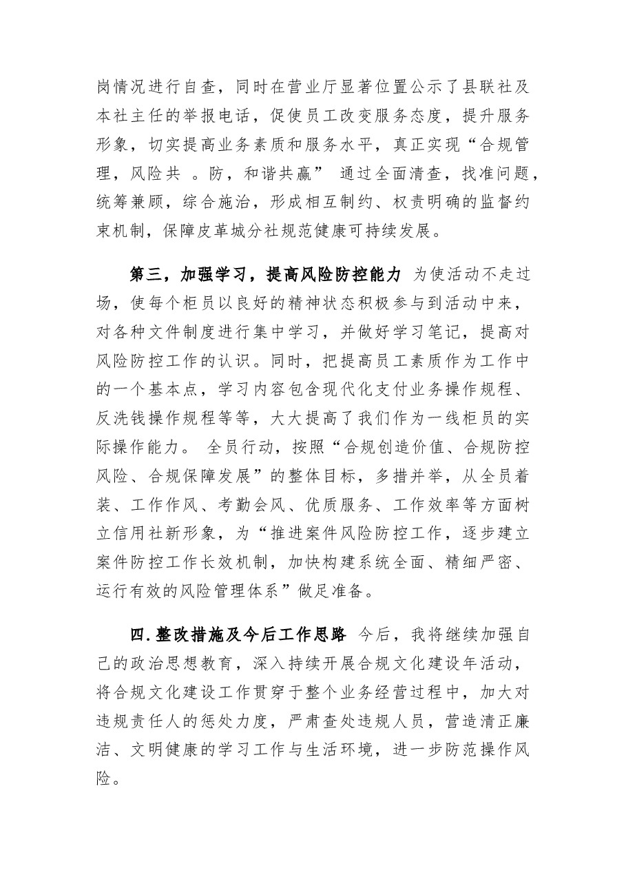 银行合规风险自查报告.docx,第2页预览