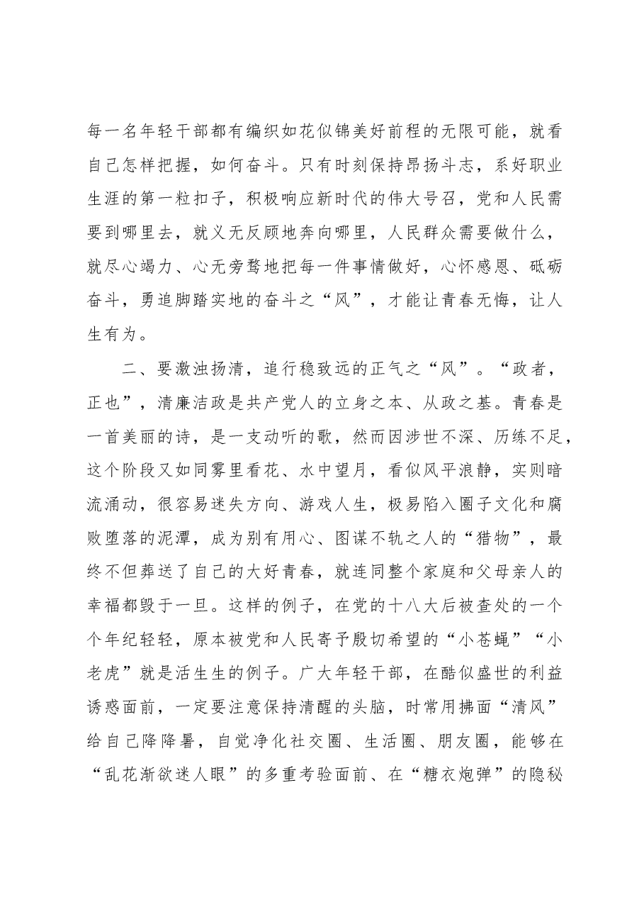 青年干部培训交流发言:青春筑梦正当时理想领航新征程.docx,第2页预览