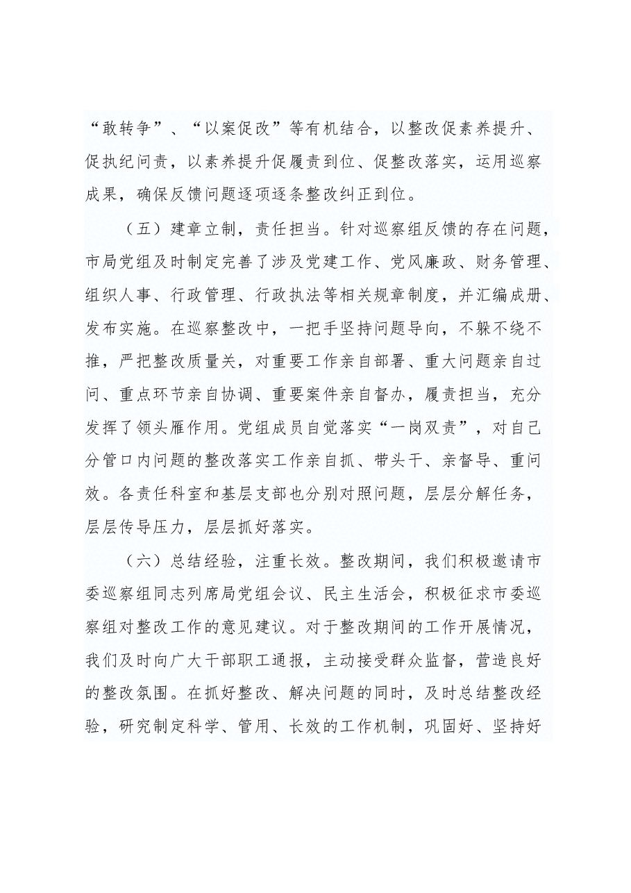 市质监局党组巡察整改情况报告.docx,第4页预览