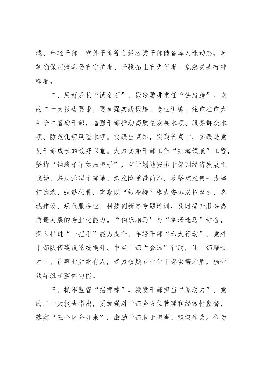 组织部长在2023年区委专题学习研讨党的大会精神会议上的发言.docx，第2页预览