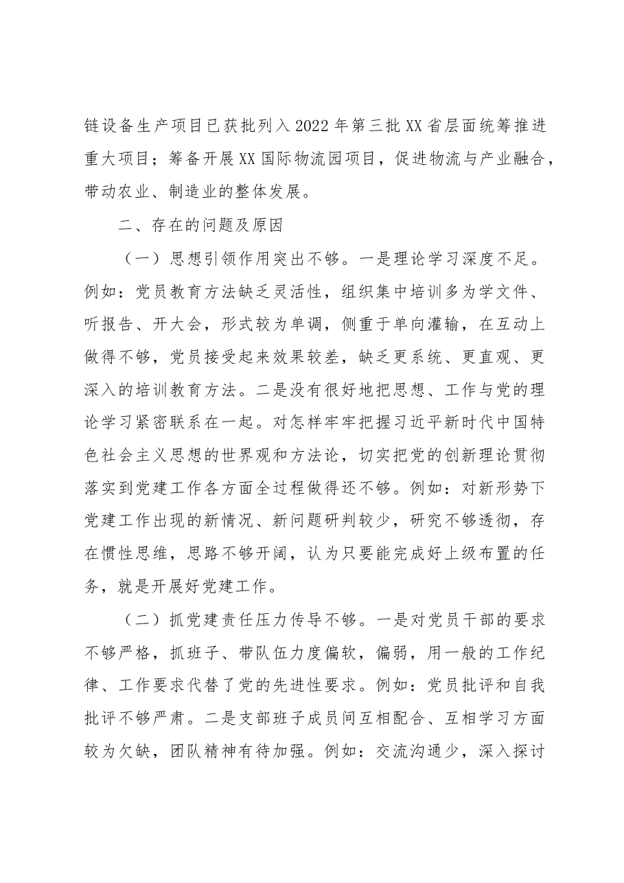 2022年度投资有限公司党支部抓基层党建工作述职报告.docx,第3页预览